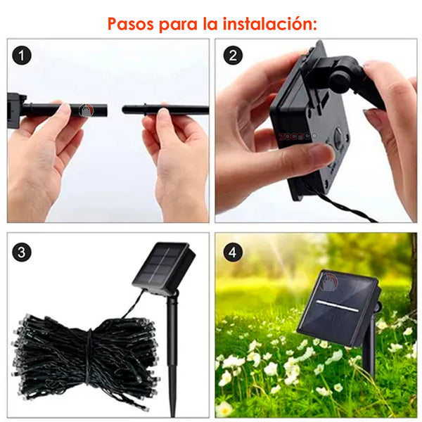 ☀️✨ Luces Solares LED Decorativas 2X1 | 💡 8 Modos de Iluminación | 🌙 Encendido Automático | 🔋 Batería Recargable 1200mAh | 🌧️ IP65 Resistentes al Clima | 🎄 Ideales para Jardín, Terraza y Navidad