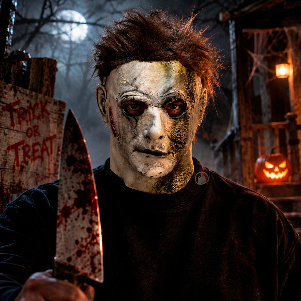🎃 Máscara de Terror para Halloween — Diseño Realista Michael Myers 👻
