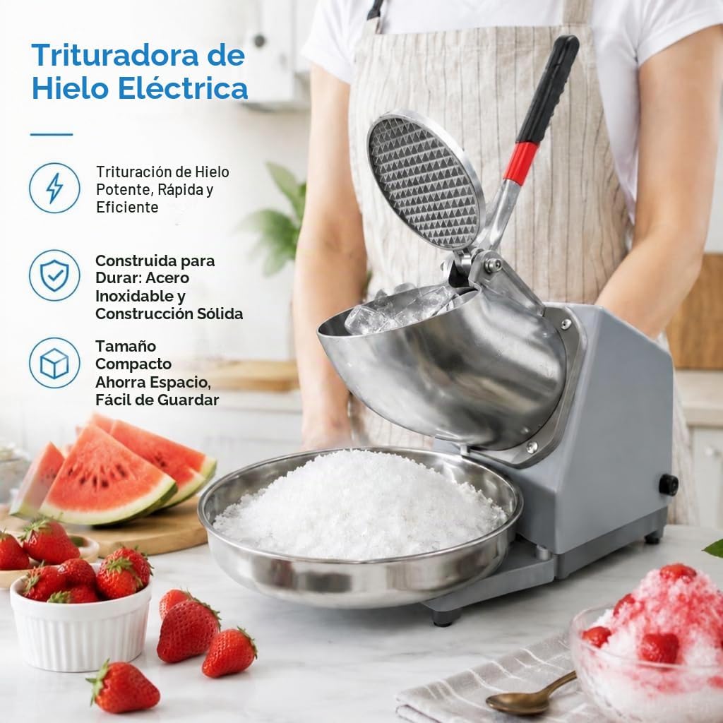 🧊 Máquina Trituradora de Hielo Profesional