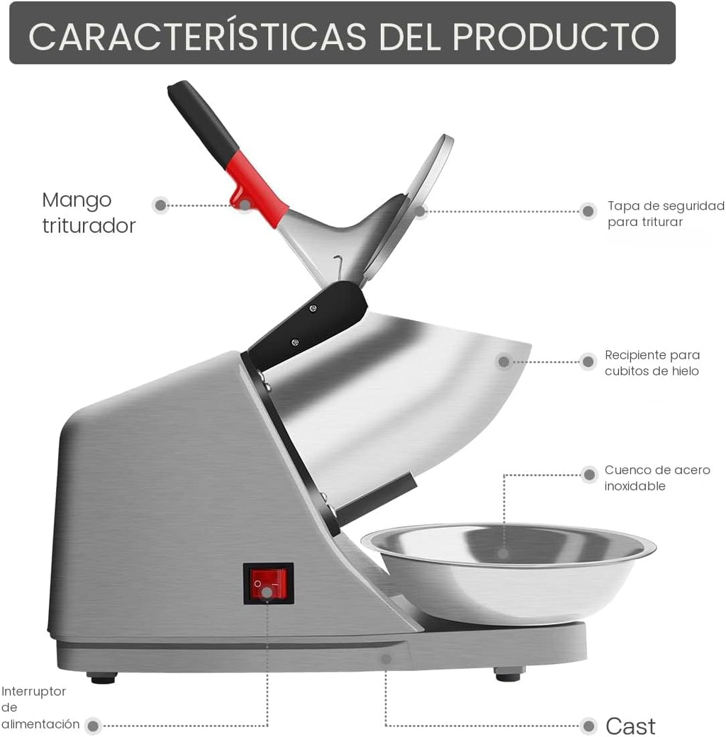 🧊 Máquina Trituradora de Hielo Profesional