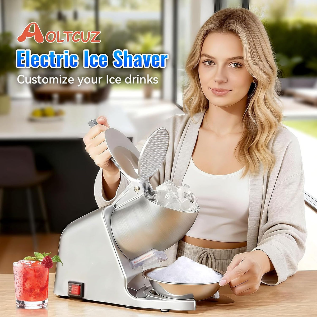 🧊 Máquina Trituradora de Hielo Profesional