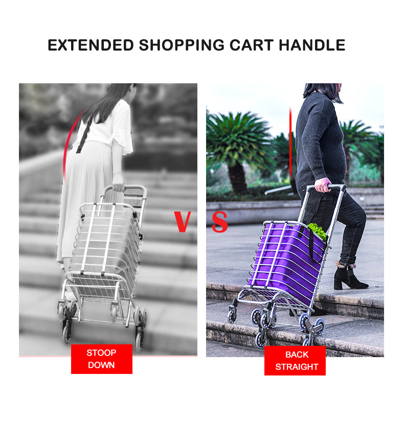 🛒🪜 CARRITO DE COMPRAS ESCALADOR  Carrito + Carreta 2 en 1 | 8 Ruedas | Diseño Plegable 💥Wow Solo $169.990🤩 - foto 14