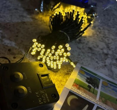 ☀️✨ Luces Solares LED Decorativas 2X1 | 💡 8 Modos de Iluminación | 🌙 Encendido Automático | 🔋 Batería Recargable 1200mAh | 🌧️ IP65 Resistentes al Clima | 🎄 Ideales para Jardín, Terraza y Navidad