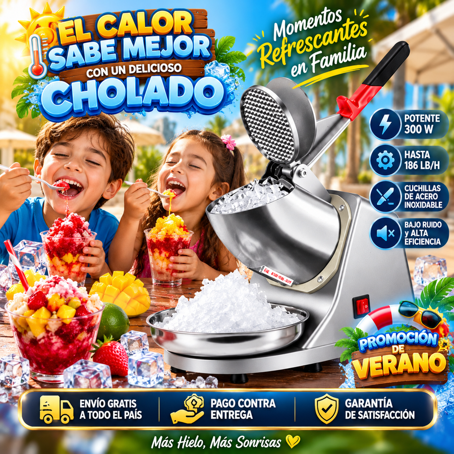 🧊 Máquina Trituradora de Hielo Profesional