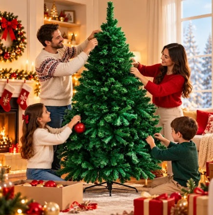 🎄 Árbol de Navidad 1,90 m — ¡La Magia Comienza en Casa! 908 Ramas 🎄Frondoso