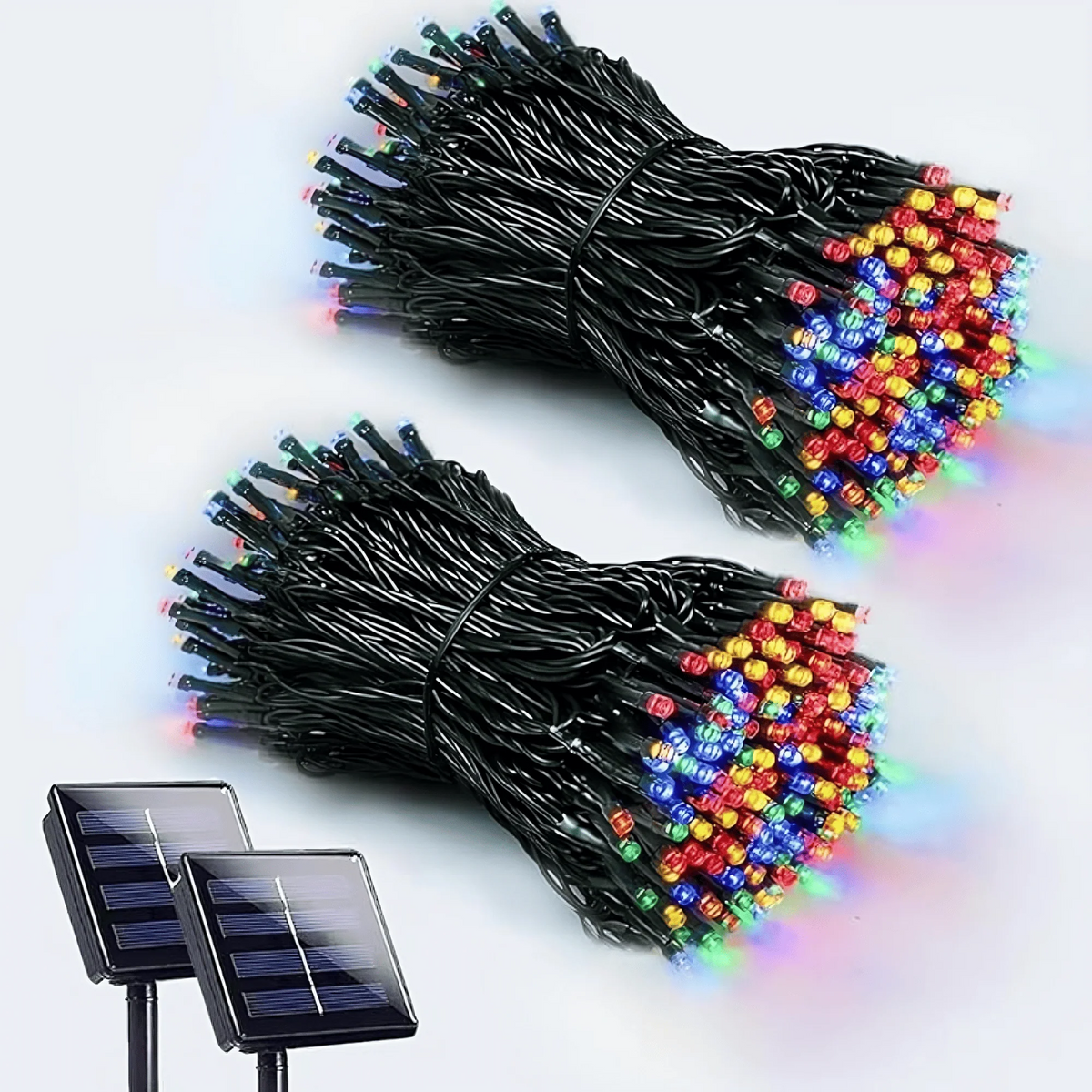 ☀️✨ Luces Solares LED Decorativas 2X1 | 💡 8 Modos de Iluminación | 🌙 Encendido Automático | 🔋 Batería Recargable 1200mAh | 🌧️ IP65 Resistentes al Clima | 🎄 Ideales para Jardín, Terraza y Navidad