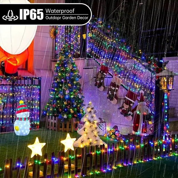 ☀️✨ Luces Solares LED Decorativas 2X1 | 💡 8 Modos de Iluminación | 🌙 Encendido Automático | 🔋 Batería Recargable 1200mAh | 🌧️ IP65 Resistentes al Clima | 🎄 Ideales para Jardín, Terraza y Navidad