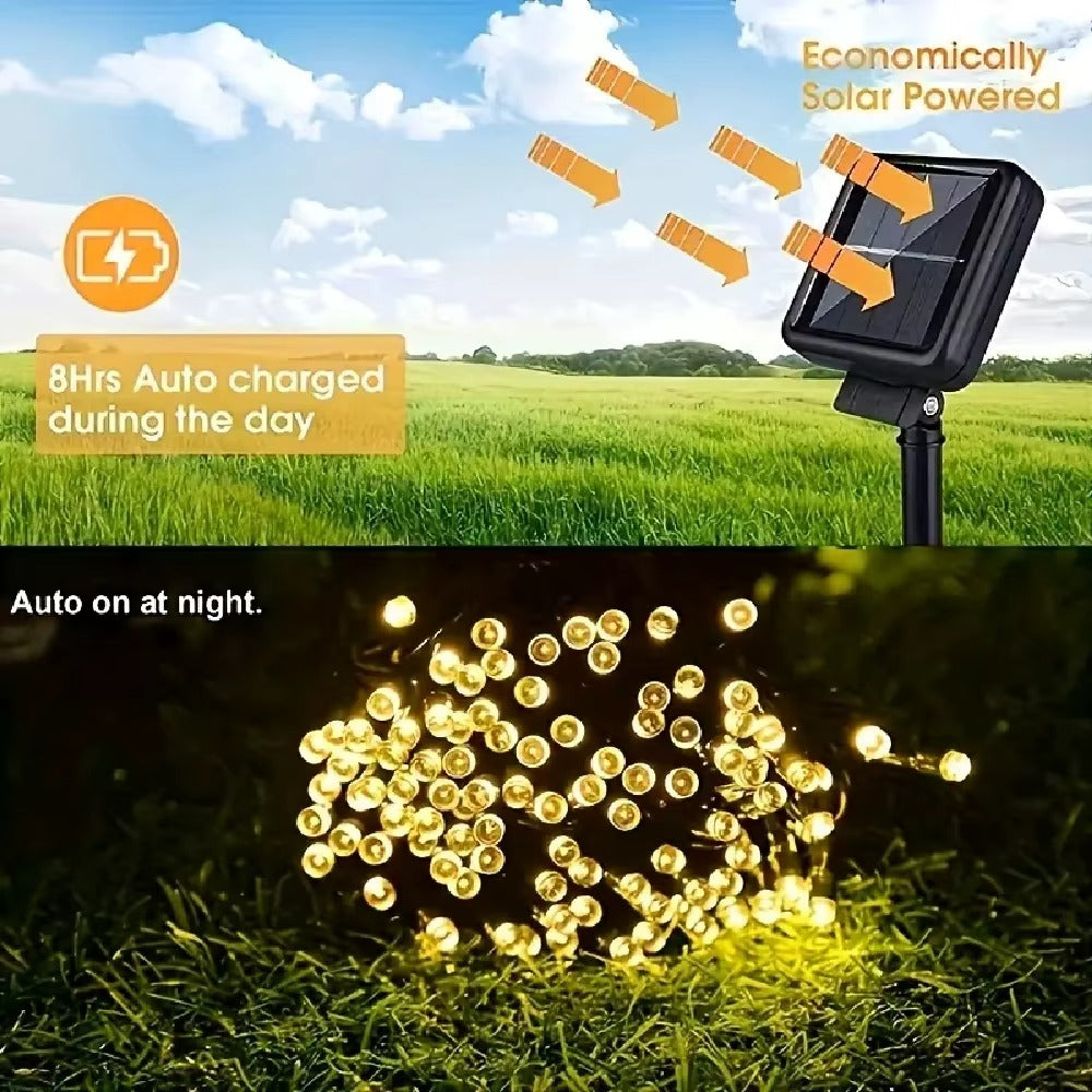☀️✨ Luces Solares LED Decorativas 2X1 | 💡 8 Modos de Iluminación | 🌙 Encendido Automático | 🔋 Batería Recargable 1200mAh | 🌧️ IP65 Resistentes al Clima | 🎄 Ideales para Jardín, Terraza y Navidad